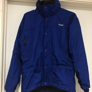 Vintage 90s Patagonia jacket zip up hood xs USA og